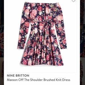 Nine Britton Maxson Off The Shoulder Dress XL